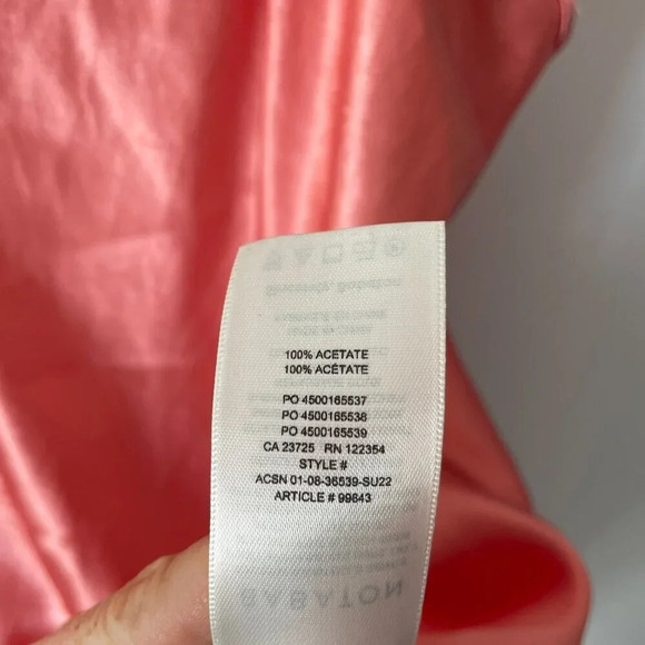Aritzia Babaton Romero Slip Dress  Pink Grapefruit Coral Size XL - Picture 7 of 7